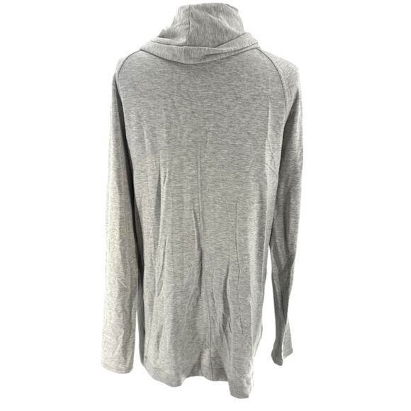 Lululemon Women's Coast Easy Wrap Full Zip Heathered Core Ultra Light Grey Sz 8 - Picture 6 of 6